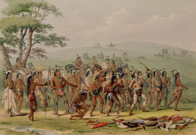 Mandan Archery Contest by George Catlin